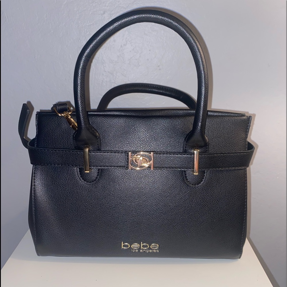 Black leather handbag from BeBe